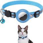 Gogetcart Reflective Airtag Collar Holder – Waterproof Protective Case for Cat & Dog Airtags, Nylon Pet Collar Accessory