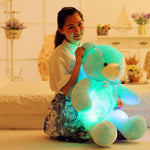 Gogetcart LED Light-Up Teddy Bear Plush Toy – Colorful Glowing Stuffed Animal, Christmas & Birthday Gift for Kids
