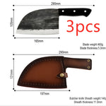 Gogetcart Handmade Forged Chopping Knife – High Carbon Stainless Steel Butcher Knife