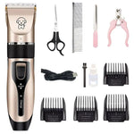 Gogetcart Professional Pet Hair Clipper – Dog & Cat Grooming Shaver with Titanium Ceramic Blade, Rechargeable Hair Trimmer