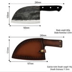 Gogetcart Handmade Forged Chopping Knife – High Carbon Stainless Steel Butcher Knife