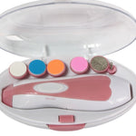 Gogetcart Multifunctional Baby Nail Polisher Kit – Electric Manicure Set with Safe Nail Trimmer for Newborns & Kids