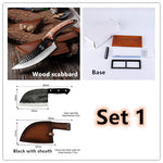 Gogetcart Handmade Forged Chopping Knife – High Carbon Stainless Steel Butcher Knife