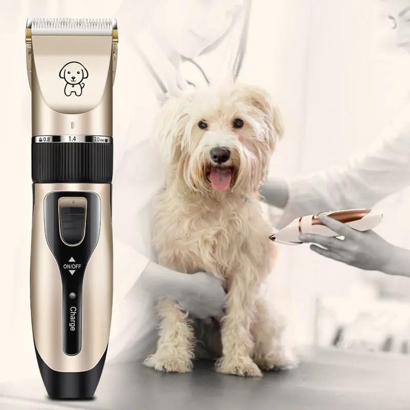 Gogetcart Professional Pet Hair Clipper – Dog & Cat Grooming Shaver with Titanium Ceramic Blade, Rechargeable Hair Trimmer