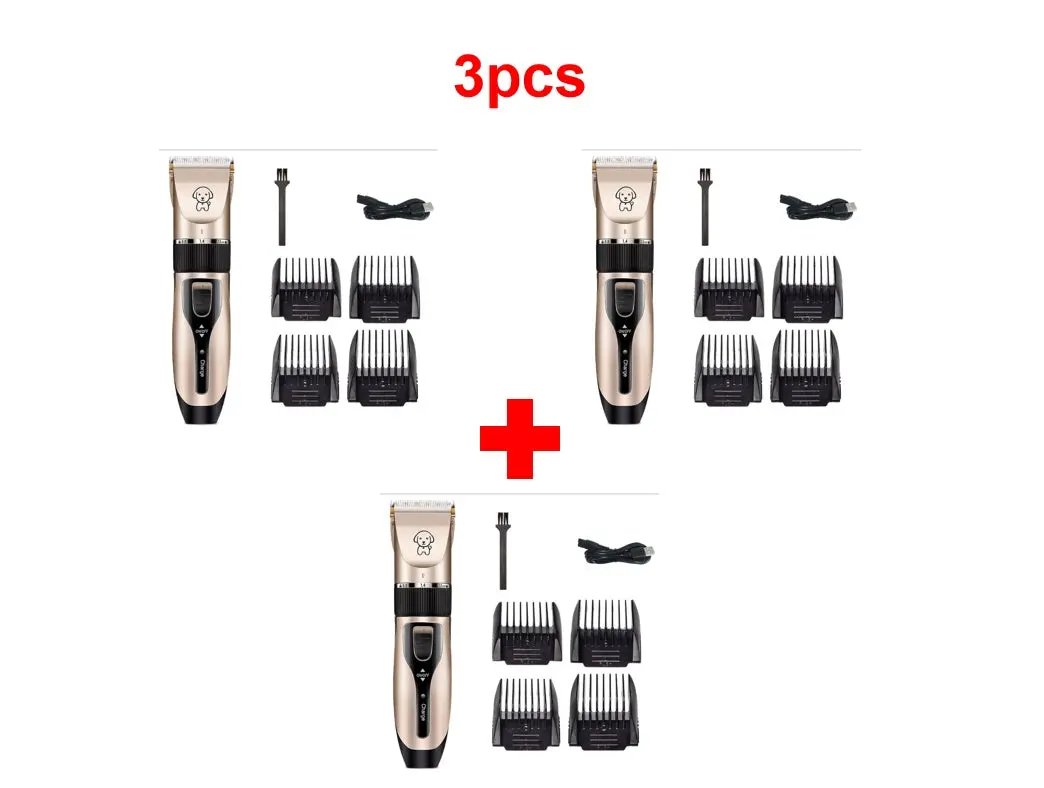 Gogetcart Professional Pet Hair Clipper – Dog & Cat Grooming Shaver with Titanium Ceramic Blade, Rechargeable Hair Trimmer