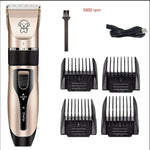 Gogetcart Professional Pet Hair Clipper – Dog & Cat Grooming Shaver with Titanium Ceramic Blade, Rechargeable Hair Trimmer