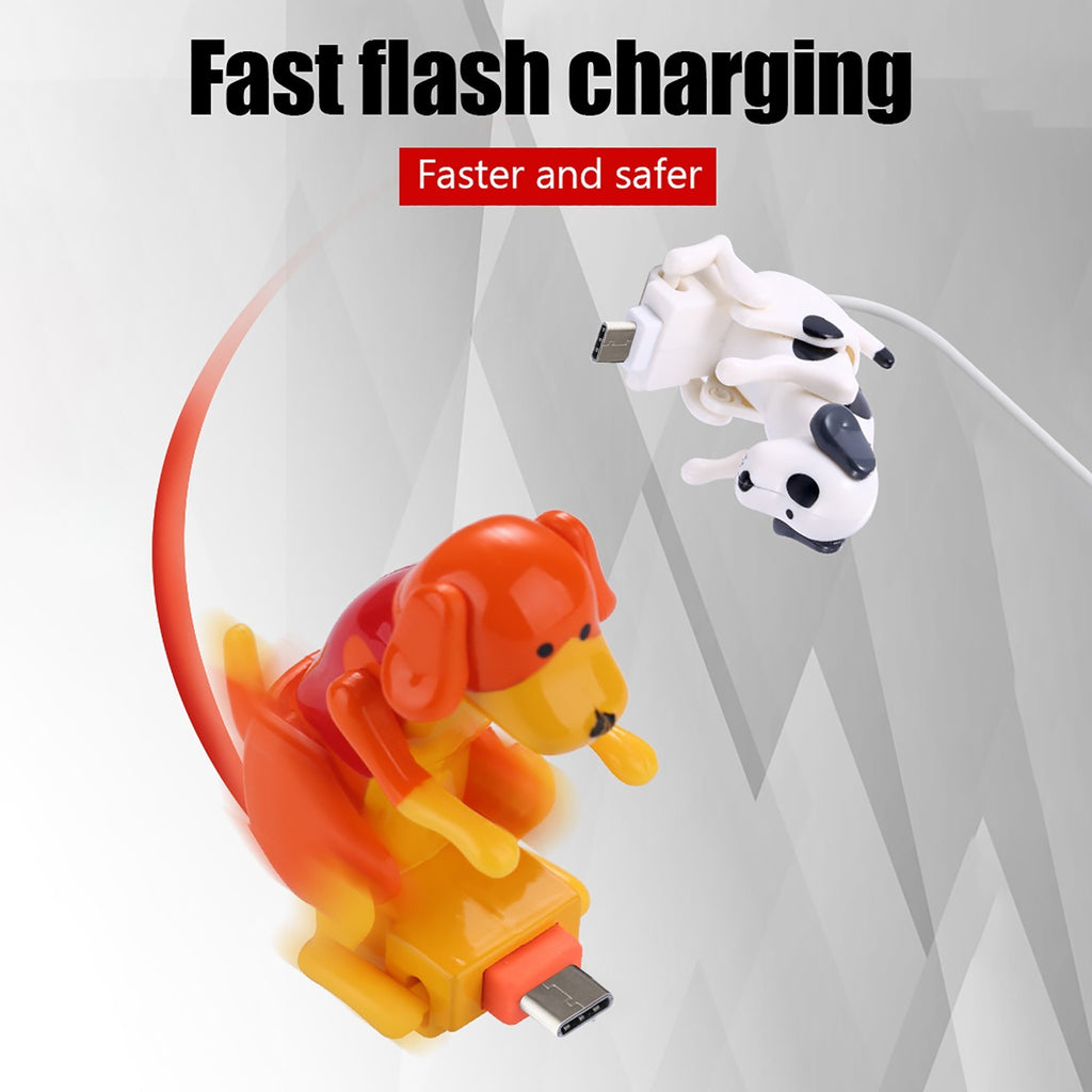 Gogetcart Puppy Dog USB Data Cable – Cute Fast Charging Type-C Cable for Android & iPhone