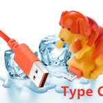 Gogetcart Puppy Dog USB Data Cable – Cute Fast Charging Type-C Cable for Android & iPhone