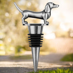 Gogetcart Dachshund Dog Wine Stopper – Cute Reusable Bottle Stopper for Wine & Champagne, Gift for Men & Women