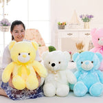 Gogetcart LED Light-Up Teddy Bear Plush Toy – Colorful Glowing Stuffed Animal, Christmas & Birthday Gift for Kids