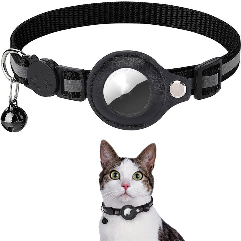 Gogetcart Reflective Airtag Collar Holder – Waterproof Protective Case for Cat & Dog Airtags, Nylon Pet Collar Accessory