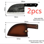 Gogetcart Handmade Forged Chopping Knife – High Carbon Stainless Steel Butcher Knife