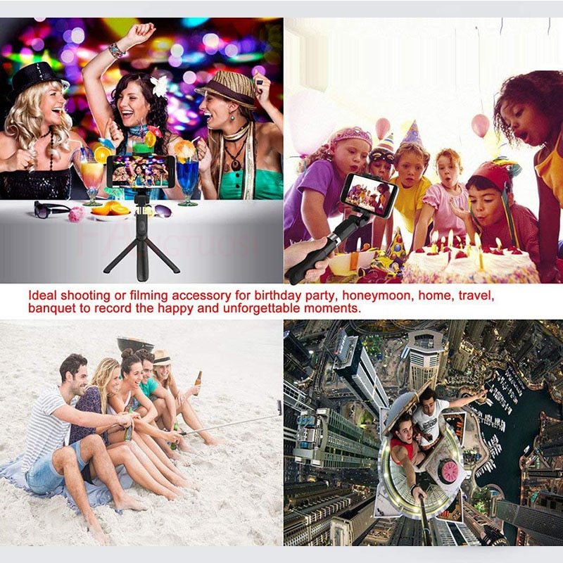 Gogetcart Bluetooth Selfie Stick Tripod – Universal Phone Holder with Remote for iPhone & Android