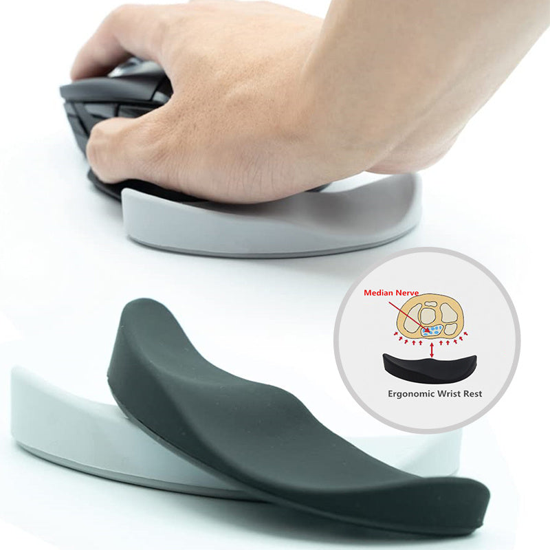 Gogetcart Ergonomic Mouse Pad with Wrist Rest – Silicone Gel Non-Slip Support for Office & Gaming