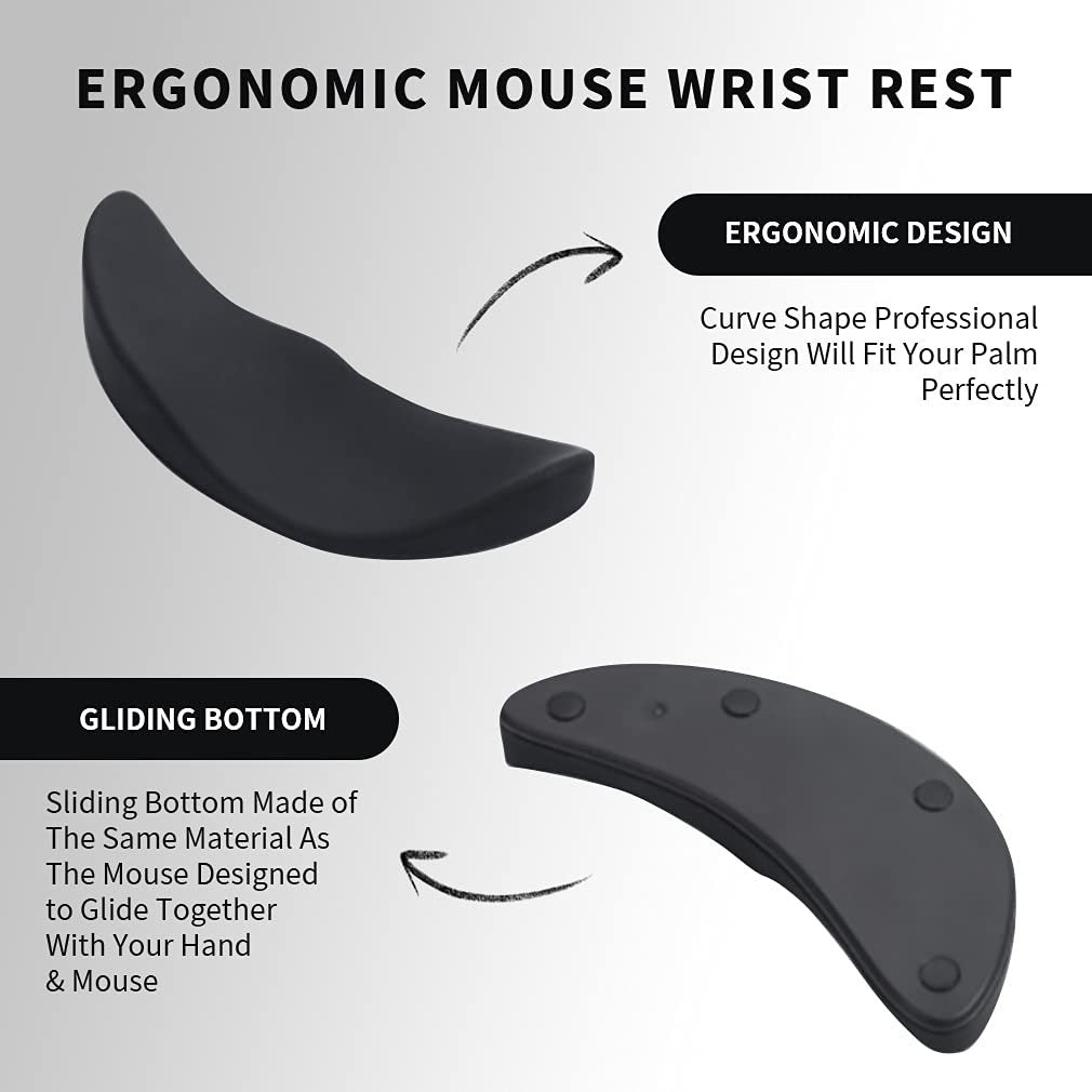 Gogetcart Ergonomic Mouse Pad with Wrist Rest – Silicone Gel Non-Slip Support for Office & Gaming