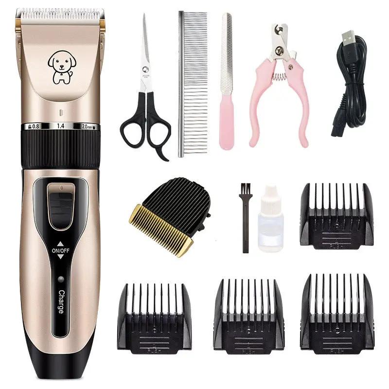 Gogetcart Professional Pet Hair Clipper – Dog & Cat Grooming Shaver with Titanium Ceramic Blade, Rechargeable Hair Trimmer