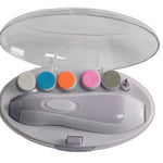 Gogetcart Multifunctional Baby Nail Polisher Kit – Electric Manicure Set with Safe Nail Trimmer for Newborns & Kids