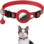 Gogetcart Reflective Airtag Collar Holder – Waterproof Protective Case for Cat & Dog Airtags, Nylon Pet Collar Accessory