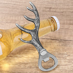 Gogetcart Deer Antler Bottle Opener – Vintage Zinc Alloy Beer & Wine Opener for Parties, Bars & Gifts