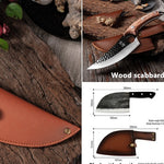 Gogetcart Handmade Forged Chopping Knife – High Carbon Stainless Steel Butcher Knife