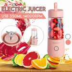 Gogetcart 350ml Portable Blender Juicer – USB Rechargeable Smoothie Maker Bottle with Stainless Steel Blades