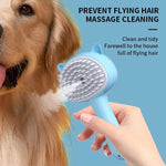 Gogetcart Multifunctional Pet Grooming Brush – Rechargeable Hair Cleaning & Mist Slicker Brush for Dogs & Cats