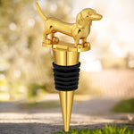 Gogetcart Dachshund Dog Wine Stopper – Cute Reusable Bottle Stopper for Wine & Champagne, Gift for Men & Women