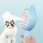 Gogetcart Multifunctional Pet Grooming Brush – Rechargeable Hair Cleaning & Mist Slicker Brush for Dogs & Cats