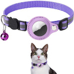 Gogetcart Reflective Airtag Collar Holder – Waterproof Protective Case for Cat & Dog Airtags, Nylon Pet Collar Accessory